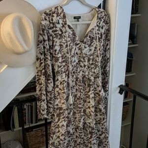 Boho Floral Midi Dress